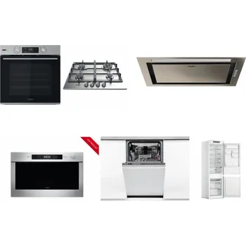 Set domácích spotřebičů WHIRLPOOL OMSK58HU1SX + WHIRLPOOL TKRL 661 IX EU + WHIRLPOOL WCT3 64 FLB X + WHIRLPOOL AMW 423/IX + WHIRLPOOL WSIO 3O34 PFE X + WHIRLPOOL WHC18 T311