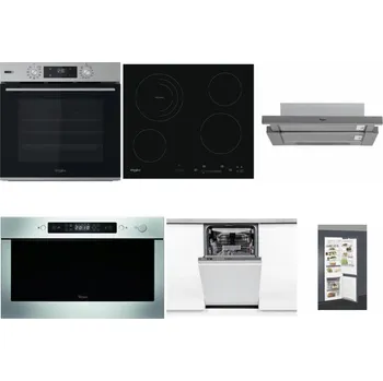 Set domácích spotřebičů WHIRLPOOL OMSK58HU1SX + WHIRLPOOL AKT 8900 BA + WHIRLPOOL AKR 749/1 IX + WHIRLPOOL AMW 439 IX + WHIRLPOOL WSIO 3O34 PFE X + WHIRLPOOL ART 66112
