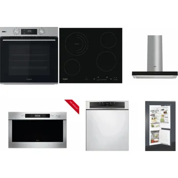 Set domácích spotřebičů WHIRLPOOL OMSK58HU1SX + WHIRLPOOL AKT 8900 BA + WHIRLPOOL WHBS 62F LT K + WHIRLPOOL AMW 423/IX + WHIRLPOOL WBC 3C34 PF X + WHIRLPOOL ART 65031
