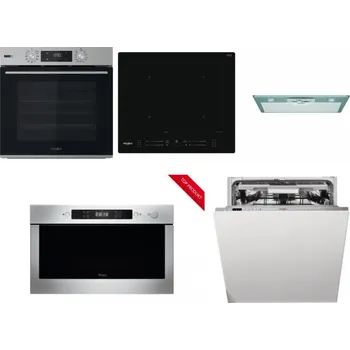 Set domácích spotřebičů WHIRLPOOL OMSK58HU1SX + WHIRLPOOL WL S7260 NE + WHIRLPOOL AKR 650/1 IX + WHIRLPOOL AMW 423/IX + WHIRLPOOL WIO 3O540 PELG