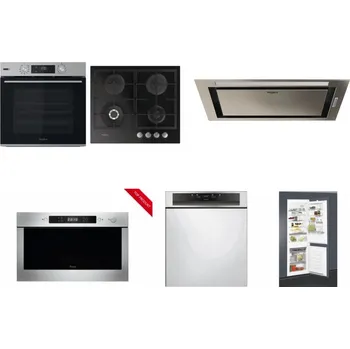Set domácích spotřebičů WHIRLPOOL OMSK58HU1SX + WHIRLPOOL GOFL 629/NB + WHIRLPOOL WCT3 64 FLB X + WHIRLPOOL AMW 423/IX + WHIRLPOOL WBC 3C34 PF X + WHIRLPOOL ART 65031