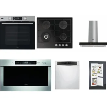 Set domácích spotřebičů WHIRLPOOL OMSK58HU1SX + WHIRLPOOL GOFL 629/NB + WHIRLPOOL WHBS 62F LT K + WHIRLPOOL AMW 439 IX + WHIRLPOOL WBC 3C34 PF X + WHIRLPOOL ART 65031
