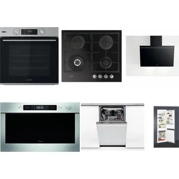 Set domácích spotřebičů WHIRLPOOL OMSK58HU1SX + WHIRLPOOL GOFL 629/NB + WHIRLPOOL AKR 62F LT K + WHIRLPOOL AMW 439 IX + WHIRLPOOL WSIO 3O34 PFE X + WHIRLPOOL ART 65031