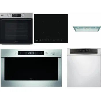 Set domácích spotřebičů WHIRLPOOL OMSK58HU1SX + WHIRLPOOL WL S7260 NE + WHIRLPOOL AKR 650/1 IX + WHIRLPOOL AMW 439 IX + WHIRLPOOL WBC 3C34 PF X