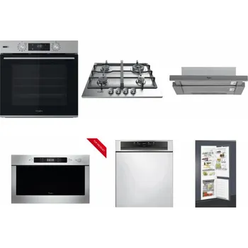 Set domácích spotřebičů WHIRLPOOL OMSK58HU1SX + WHIRLPOOL TKRL 661 IX EU + WHIRLPOOL AKR 749/1 IX + WHIRLPOOL AMW 423/IX + WHIRLPOOL WBC 3C34 PF X + WHIRLPOOL ART 65031