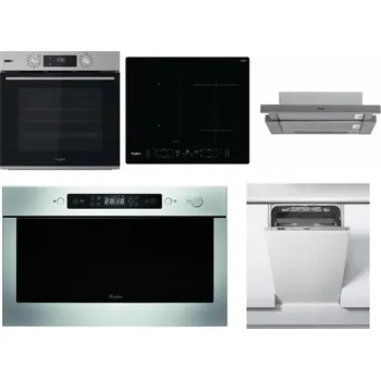 Set domácích spotřebičů WHIRLPOOL OMSK58HU1SX + WHIRLPOOL WL B8160 NE + WHIRLPOOL AKR 749/1 IX + WHIRLPOOL AMW 439 IX + WHIRLPOOL WSIC 3M27 C