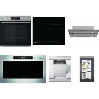Set domácích spotřebičů WHIRLPOOL OMSK58HU1SX + WHIRLPOOL WL B8160 NE + WHIRLPOOL AKR 749/1 IX + WHIRLPOOL AMW 439 IX + WHIRLPOOL WSIC 3M27 C + WHIRLPOOL ART 66112