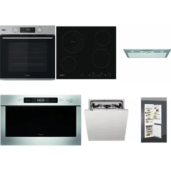 Set domácích spotřebičů WHIRLPOOL OMSK58HU1SX + WHIRLPOOL AKT 8900 BA + WHIRLPOOL AKR 650/1 IX + WHIRLPOOL AMW 439 IX + WHIRLPOOL WIC 3C33 PFE + WHIRLPOOL ART 66112