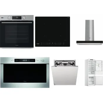 Set domácích spotřebičů WHIRLPOOL OMSK58HU1SX + WHIRLPOOL WL S7260 NE + WHIRLPOOL WHBS 62F LT K + WHIRLPOOL AMW 439 IX + WHIRLPOOL WIO 3T133 PLE + WHIRLPOOL WHC18 T311