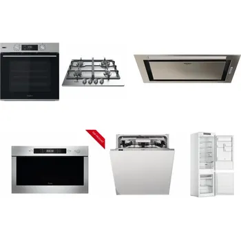 Set domácích spotřebičů WHIRLPOOL OMSK58HU1SX + WHIRLPOOL TKRL 661 IX EU + WHIRLPOOL WCT3 64 FLB X + WHIRLPOOL AMW 423/IX + WHIRLPOOL WIO 3O540 PELG + WHIRLPOOL WHC18 T311