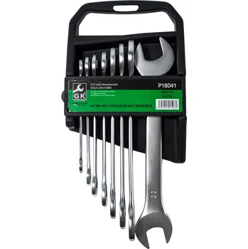 Klíč GK TOOLS Sada plochých klíčů, matné | 6-22 mm, 8 dílů, plastový držák
