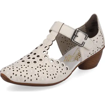 Dámské lodičky DÁMSKÉ LODIČKY RIEKER 43796-60 BÉŽOVÁ Barva: BÉŽOVÁ, Velikost: 42