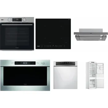 Set domácích spotřebičů WHIRLPOOL OMSK58HU1SX + WHIRLPOOL WL S7260 NE + WHIRLPOOL AKR 749/1 IX + WHIRLPOOL AMW 439 IX + WHIRLPOOL WBC 3C34 PF X + WHIRLPOOL WHC18 T311