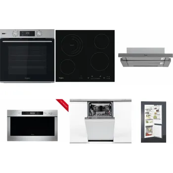 Set domácích spotřebičů WHIRLPOOL OMSK58HU1SX + WHIRLPOOL AKT 8900 BA + WHIRLPOOL AKR 749/1 IX + WHIRLPOOL AMW 423/IX + WHIRLPOOL WSIO 3O34 PFE X + WHIRLPOOL ART 65031