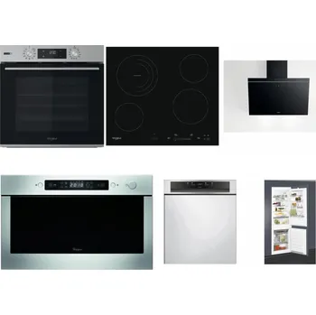 Set domácích spotřebičů WHIRLPOOL OMSK58HU1SX + WHIRLPOOL AKT 8900 BA + WHIRLPOOL AKR 62F LT K + WHIRLPOOL AMW 439 IX + WHIRLPOOL WBC 3C34 PF X + WHIRLPOOL ART 65031