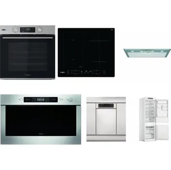 Set domácích spotřebičů WHIRLPOOL OMSK58HU1SX + WHIRLPOOL WL B8160 NE + WHIRLPOOL AKR 650/1 IX + WHIRLPOOL AMW 439 IX + WHIRLPOOL WSBO 3O34 PF X + WHIRLPOOL WHC18 T311