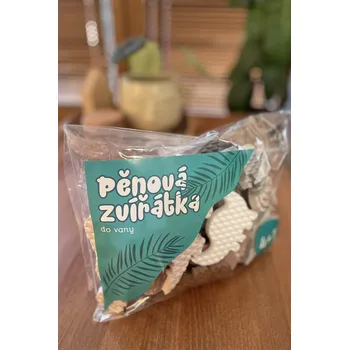 VYLEN Vodolepky - Pěnová zvířátka do vany 4+1 odstíny hnědé