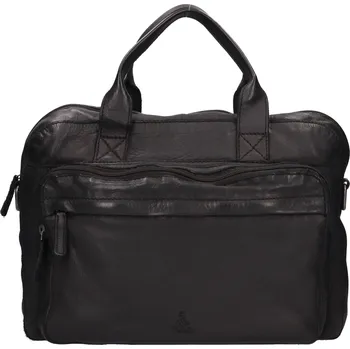 Pánská aktovka Pánská kožená taška na notebook Dakar Liber - černá