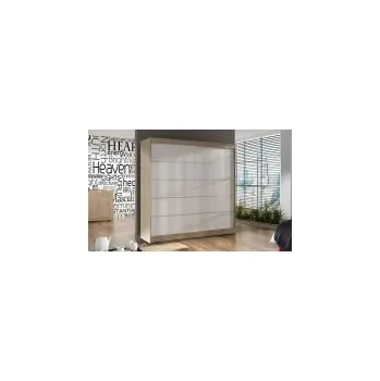 Šatní skříň FALCO Skříň Basti IV dub sonoma/bílá