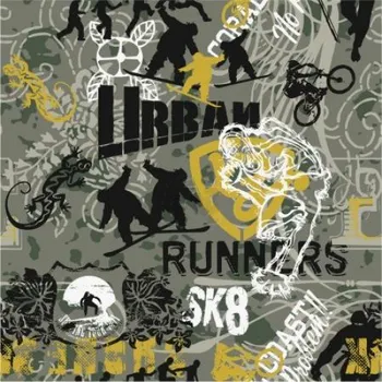 Milano, sportovní funkční materiál, runners, látka, metráž