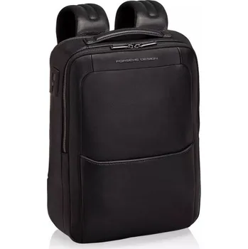 Cestovní taška PORSCHE DESIGN Roadster Leather Backpack S1 Kožený tenký business batoh černá (400mm x 300mm x 140mm)
