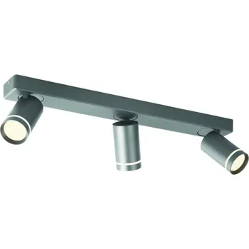 ACA Lighting nástěnné a stropní svítidlo 3XGU10 DIVINO šedá hliník IP20 54X7X13,5CM RA3633SGY