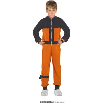 Karnevalový kostým Guirca Černo-oranžový ninja dětský kostým Velikost: 5 – 6 let