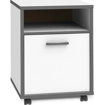 Zásuvkový kontejner Pojízdný kontejner do kanceláře bílá/šeda