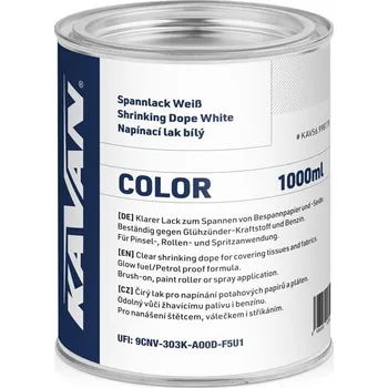 RC vybavení KAVAN napínací lak COLOR, bílý, 1000ml - expresní doprava