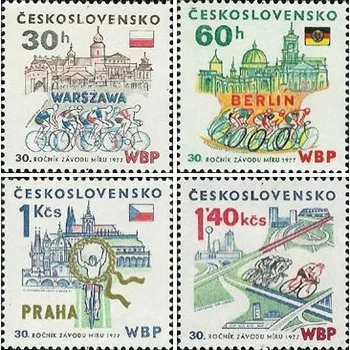 Sběratelství 30. ročník Závodu míru W-B-P - čistá - č. 2246-2249