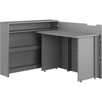 Psací stůl Psací (PC) stůl ve skřínce Concept - grafit šedý pravá