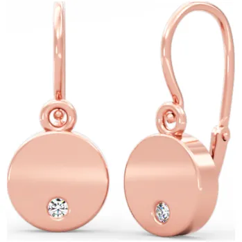 Náušnice Dětské zlaté náušnice Leny se zirkonem Materiál šperku: Růžové zlato