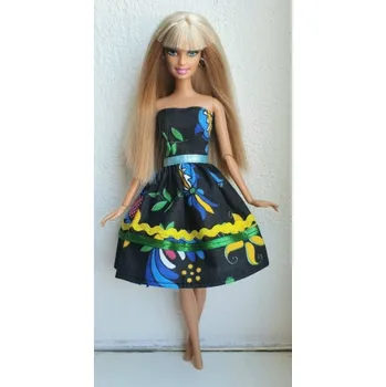 Panenka LOVEDOLLS Folklórní černé midi šaty