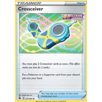 Sběratelská karetní hra Pokémon FST 231/264 Crossceiver - Fusion Strike Stav: Near Mint, Verze: REVERSE HOLO
