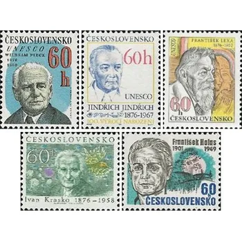 Sběratelství Výročí významných osobností - čistá - č. 2182-2186