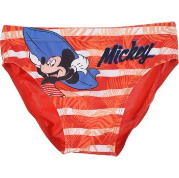 Chlapecké plavky Mickey Mouse chlapecké červené pruhované plavky Velikost: 128