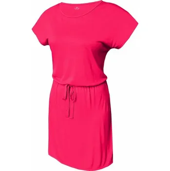 Dámské šaty Dámské šaty, krátký rukáv NEPULA 801 syt.růžová L