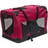 přepravka pro zvíře JK ANIMALS Přepravní plátěný box M 60 x 42 x 42 cm červený