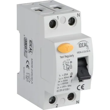 modulární přístroj a rozvaděč Kanlux 2P KRD6-2 proudový chránič