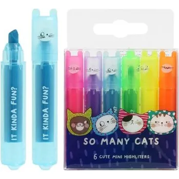 Zvýrazňovač M & G Zvýrazňovač M&G Mini Neon - sada 6 ks