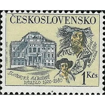 Poštovní známka 60 let Slovenského národního divadla - čistá - č. 2427