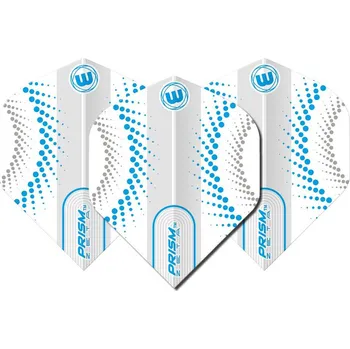 Letky na šipky Winmau Prism Zeta Circles, bílo-modré