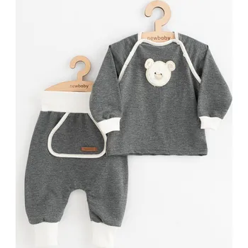Kojenecká souprava Kojenecké tepláčky a mikinka New Baby Sebastian šedá, vel. 62 (3-6m)