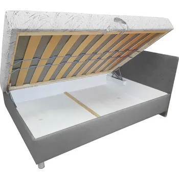 Postel Jednolůžko ADEL | 110x200 cm | PRAVÁ | pevný rošt | VÝBĚR POTAHU A MATRACE | z ČR