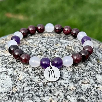 Náramek Živé kameny Minerální náramek ŠTÍR 17 cm