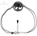 Stříbrný náramek strom života s perletí