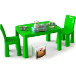 Doloni Dětský jídelní set s příslušenstvím zelený