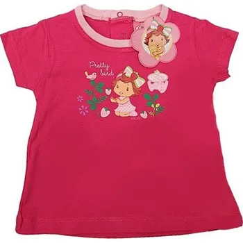 Dívčí tričko BABY GIRL růžové tričko s krátkým rukávem Velikost: 74