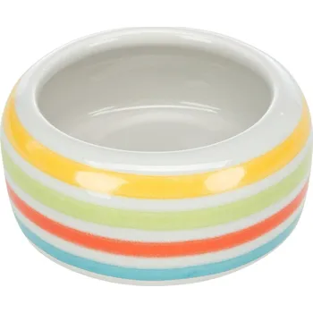 Miska pro psa Trixie Keramická miska proužkovaná pro morčata 200 ml/11 cm