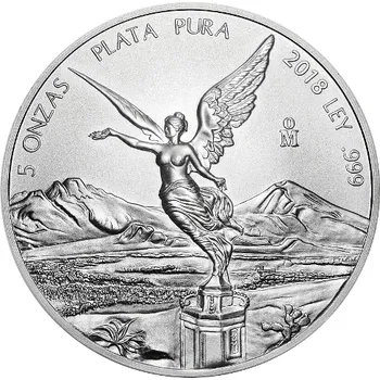 Stříbrná mince 5 Oz Libertad 2018